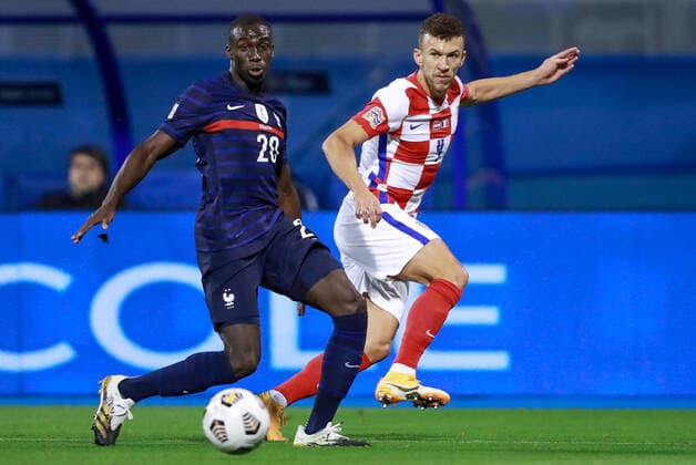 Croatia v France - UEFA Nations League Ferland Mendy of France and Ivan Perisic of Croatia during the UEFA Nations League group stage match between Croatia and France at Maksimir Stadium on October 14, 2020 in Zagreb, Croatia. SanjinxStrukic PIXSELL