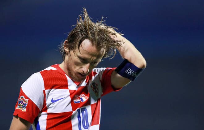 Sport Bilder des Tages Luka Modric of Croatia FOOTBALL : Croatie vs France - UEFA Ligue des Nations - Zagreb - 14 10 2020 Panoramic NikolaKrstic 