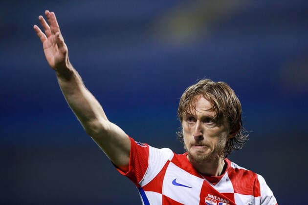 Luka Modric of Croatia FOOTBALL : Croatie vs France - UEFA Ligue des Nations - Zagreb - 14 10 2020 Panoramic NikolaKrstic 