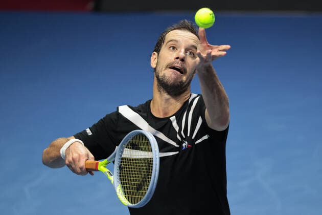 ST PETERSBURG, RUSSIA - OCTOBER 14: Richard Gasquet during the ATP, Tennis Herren St. Petersburg Open on October 14, 2020 at Sibur Arena in Saint Petersburg, Russia. (Photo by Anatoliy Medved Icon Sportswire) TENNIS: OCT 14 St Petersburg Open Icon201014095