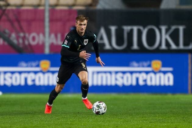 SOCCER - NL, ROU vs AUT PLOIESTI,ROMANIA,14.OCT.20 - SOCCER - UEFA Nations League, OEFB international match, Länderspiel, Nationalmannschaft Romania vs Austria. Image shows Stefan Posch (AUT). GEPAxpictures xPhilippxBrem