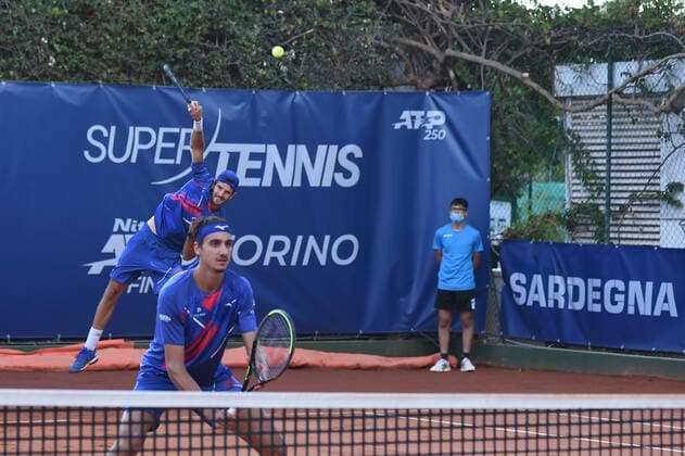 Photo Alessandro Tocco LaPresse October 15, 2020 Santa Margherita di Pula, Cagliari (Italy) Tennis Tennis, Forte Village Sardegna Open In the pic:Lorenzo Sonego-Andrea Vavassori  Copyright: xToccoxAlessandro LaPressex