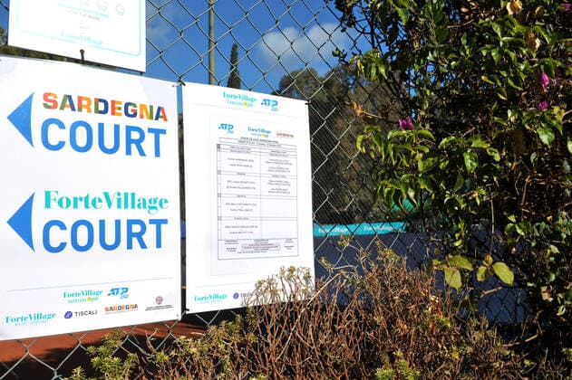 Photo Alessandro Tocco LaPresse October 15, 2020 Santa Margherita di Pula, Cagliari (Italy) Tennis Tennis, Forte Village Sardegna Open In the pic: tennis court  Copyright: xToccoxAlessandro LaPressex