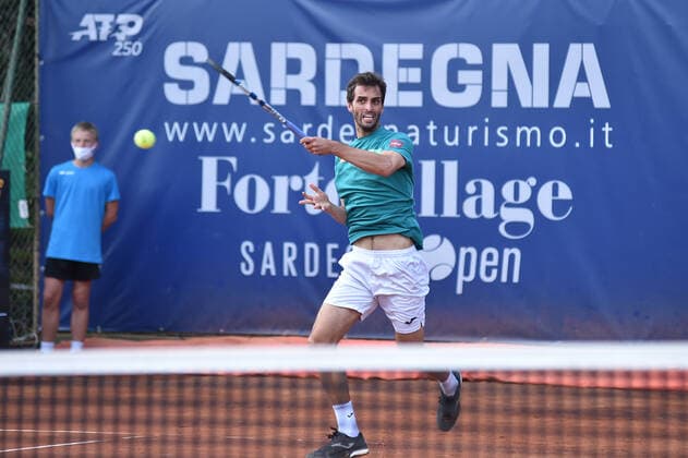 Photo Alessandro Tocco LaPresse October 15, 2020 Santa Margherita di Pula, Cagliari (Italy) Tennis Tennis, Forte Village Sardegna Open In the pic:Albert Ramos Vinolas  Copyright: xToccoxAlessandro LaPressex