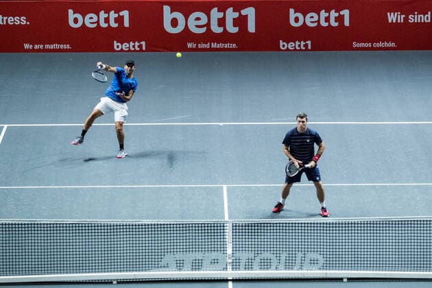 bett1HULKS Indoors - ATP, Tennis Herren 250; Koeln, 15.10.2020 Santiago GONZALEZ (MEX) und Ken SKUPSKI (GBR) im Doppel bett1HULKS Indoors - ATP 250 am 15.10.2020 in Koeln (LANXESSarena), Deutschland Copyright: xBEAUTIFULxSPORTS Wunderlx