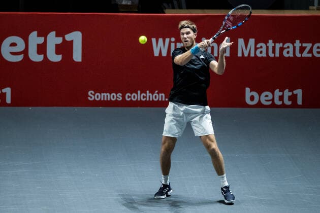 bett1HULKS Indoors - ATP, Tennis Herren 250; Koeln, 15.10.2020 Dominik INGLOT (GBR) im Doppel mit Aisam-Ul-Haq QURESHI (PAK) bett1HULKS Indoors - ATP 250 am 15.10.2020 in Koeln (LANXESSarena), Deutschland Copyright: xBEAUTIFULxSPORTS Wunderlx
