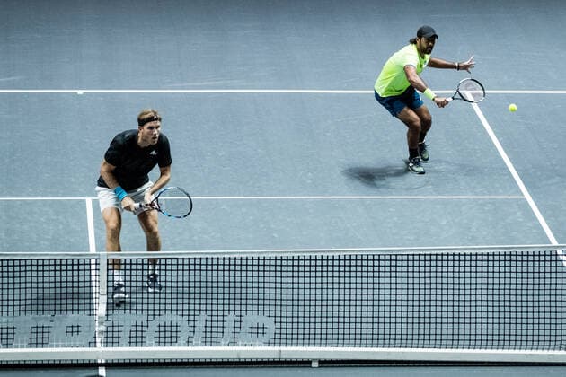bett1HULKS Indoors - ATP, Tennis Herren 250; Koeln, 15.10.2020 Dominik INGLOT (GBR) und Aisam-Ul-Haq QURESHI (PAK) im Doppel bett1HULKS Indoors - ATP 250 am 15.10.2020 in Koeln (LANXESSarena), Deutschland Copyright: xBEAUTIFULxSPORTS Wunderlx