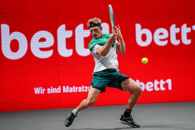 Alejandro DAVIDOVICH FOKINA (ESP) bei den bett1HULKS Indoors - ATP, Tennis Herren 250 am 15.10.2020 in Köln (LANXESS arena), Deutschland