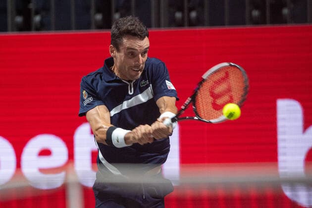 Roberto BAUTISTA AGUT (ESP), Aktion, Tennis, bett1HULKS Indoors 2020, Champions Trophy, ATP, Tennis Herren 250 Turnier am 15.10.2020 in Koeln Deutschland. Â