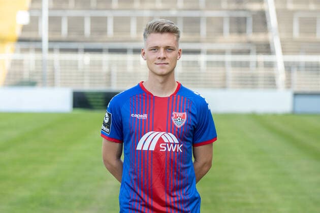 KFC Uerdingen; 3.Liga, Porträttermin 2020 2021 KFC Uerdingen; 3.Liga, Porträttermin 2020 2021 Leon Schneider; KFC Uerdingen; 3.Liga, Porträttermin 2020 2021 Krefeld Grotenburg-Stadion Nordrhein-Westfalen Deutschland
