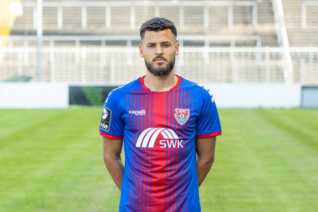 KFC Uerdingen; 3.Liga, Porträttermin 2020 2021 KFC Uerdingen; 3.Liga, Porträttermin 2020 2021 Dave Gnaase; KFC Uerdingen; 3.Liga, Porträttermin 2020 2021 Krefeld Grotenburg-Stadion Nordrhein-Westfalen Deutschland