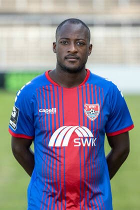 KFC Uerdingen; 3.Liga, Porträttermin 2020 2021 KFC Uerdingen; 3.Liga, Porträttermin 2020 2021 Christian Kinsombi; KFC Uerdingen; 3.Liga, Porträttermin 2020 2021 Krefeld Grotenburg-Stadion Nordrhein-Westfalen Deutschland