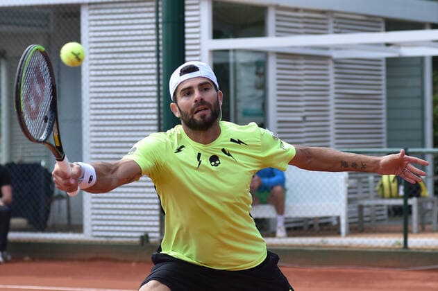 Photo Alessandro Tocco LaPresse October 16, 2020 Santa Margherita di Pula, Cagliari (Italy) Tennis Tennis, Forte Village Sardegna Open In the pic:Simone Bolelli  Copyright: xToccoxAlessandro LaPressex