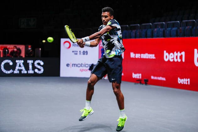 AUGER-ALIASSIME, Felix (CAN) ATP, Tennis Herren Ranking No. 22, gesetzt an No. 3 bei den bett1HULKS Indoors - ATP 250 am 16.10.2020 in Köln (LANXESS arena), Deutschland