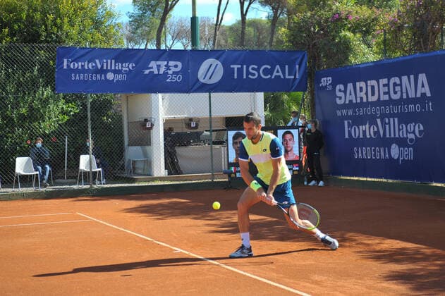 Photo Alessandro Tocco LaPresse October 17, 2020 Santa Margherita di Pula, Cagliari (Italy) Tennis Tennis, Forte Village Sardegna Open In the pic:Laslo Djere  Copyright: xToccoxAlessandro LaPressex