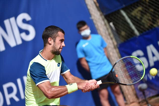 Photo Alessandro Tocco LaPresse October 17, 2020 Santa Margherita di Pula, Cagliari (Italy) Tennis Tennis, Forte Village Sardegna Open In the pic:Laslo Djere  Copyright: xToccoxAlessandro LaPressex