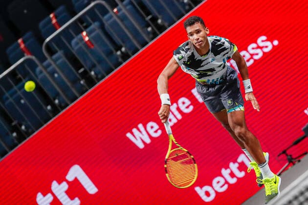 AUGER-ALIASSIME, Felix (CAN) ATP, Tennis Herren Ranking No. 22, gesetzt an No. 3 bei den bett1HULKS Indoors - ATP 250 am 17.10.2020 in Köln (LANXESS arena), Deutschland