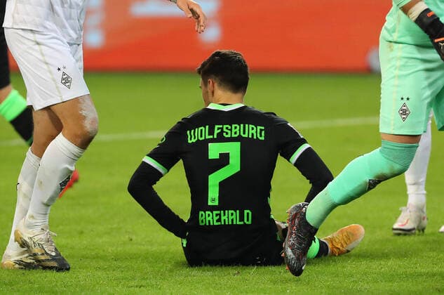 Mönchengladbach vs.VfL, 1. BL Mönchengladbach, 17.10.2020, FUßBALL - Borussia Mönchengladbach vs. VfL Wolfsburg, 1. BL, Saison 2020 21, Borussia Park. Bild zeigt: Josip Brekalo (VfL Wolfsburg) Mönchengladbach *** Mönchengladbach vs VfL, 1 BL Mönchengladbach, 17 10 2020, FOOTBALL Borussia Mönchengladbach vs VfL Wolfsburg, 1 BL, season 2020 21, Borussia Park Picture shows Josip Brekalo VfL Wolfsburg Mönchengladbach