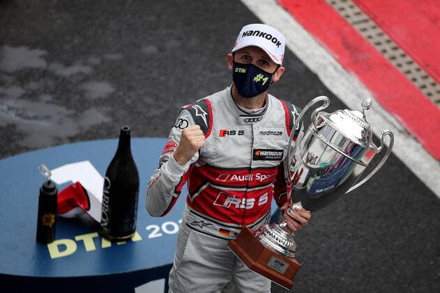 Bilder des Jahres 2020, Sport 10 Oktober Sport Themen der Woche KW42 Sport Bilder des Tages Rene Rast (GER) (Audi Team Rosberg) freut sich über seinen Sieg beim DTM-Lauf auf dem Circuit Zolder. Copyright Thomas Pakusch *** Rene Rast GER Audi Sport Team Rosberg is happy about his victory in the DTM round at the Circuit Zolder Copyright Thomas Pakusch