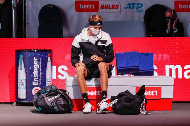 ZVEREV, Alexander (GER) ATP, Tennis Herren Ranking No. 7, gesetzt an No. 1 bleiben leer bei den bett1HULKS Indoors - ATP 250 am 18.10.2020 in Köln (LANXESS arena), Deutschland
