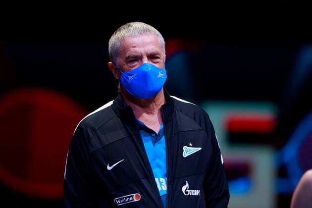Russian Federation. Saint-Petersburg. SIBUR Arena. International tennis tournament ATP, Tennis Herren St. Petersburg Open By 2020. ATP500. Tennis. St. PETERSBURG OPEN 2020 doubles final Marcelo Demoliner, Matve Middelkoop - Jurgen Melzer, Edouard Roger-Vasselin. General Director of the Zenit football club Alexander Ivanovich Medvedev. MaksimxKonstantinov