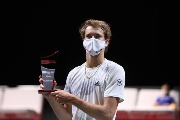 ATP, Tennis Herren 250 Finale Köln Deutschland 18.10.2020 Siegerehrung Gewinner Alexander Zverev