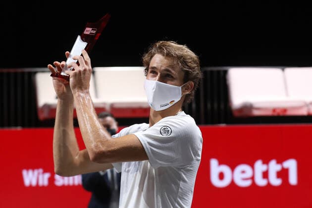 ATP, Tennis Herren 250 Finale Köln Deutschland 18.10.2020 Siegerehrung Gewinner Alexander Zverev