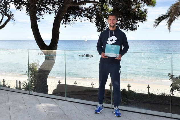 Photo Alessandro Tocco LaPresse October 18, 2020 Santa Margherita di Pula, Cagliari (Italy) Tennis Tennis, Forte Village Sardegna Open In the pic:Laslo Djere Winner  Copyright: xToccoxAlessandro LaPressex