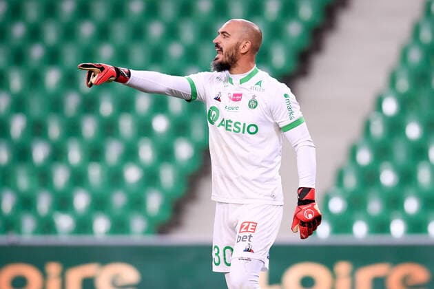 30 JESSY MOULIN (ASSE) FOOTBALL : Saint Etienne vs Nice - Ligue 1 Uber Eats - 18 10 2020 FEP Panoramic 
