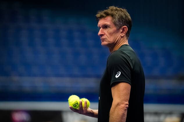 October 18, 2020, Ostrava, CZECH REPUBLIC: Sam Sumyk during practice at the 2020 J&T Banka Ostrava Open WTA, Tennis Damen Premier tennis tournament Ostrava CZECH REPUBLIC - ZUMAa181 20201018_zaa_a181_314 Copyright: xRobxPrangex