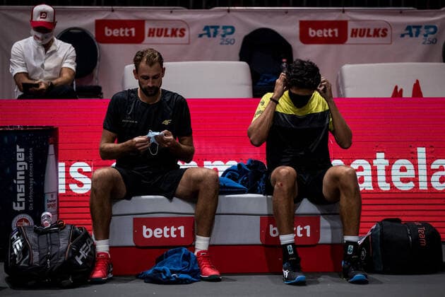 bett1HULKS Indoors - ATP, Tennis Herren 250; Koeln, 18.10.2020 Lukasz KUBOT (POL) und Marcelo MELO (BRA) bett1HULKS Indoors - ATP 250 am 18.10.2020 in Koeln (LANXESSarena), Deutschland Copyright: xBEAUTIFULxSPORTS Wunderlx