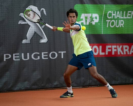 Juan Pablo Varillas (PER) Tennis - Wolffkran Open - ATP, Tennis Herren Challenger - TC Ismaning - Ismaning - Bavaria - Germany - 19 October 2020. Â Copyright: xJuergenxHasenkopfx