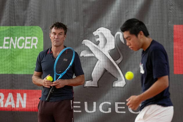 Pat Cash, Trainer, coach v0n Brandon Nakashima Tennis - Wolffkran Open - ATP, Tennis Herren Challenger - TC Ismaning - Ismaning - Bavaria - Germany - 19 October 2020. Â Copyright: xJuergenxHasenkopfx