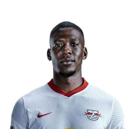Achtung: Redaktionelle Nutzung honorarfrei - Attention: Free of charge for editorial use - Nordi Mukiele (RB Leipzig)