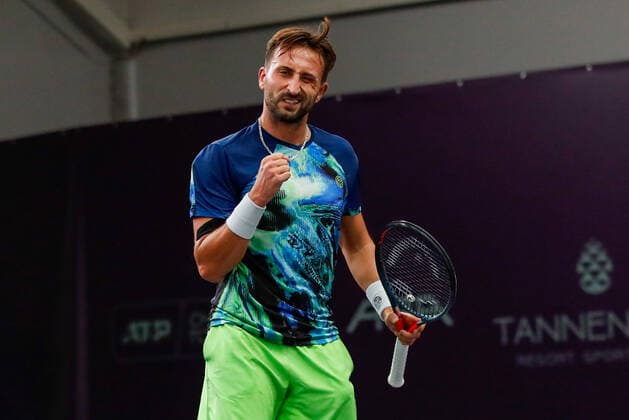NETUSCHIL, Marvin (GER) Ranking: PRO 558 bei den FUTURE NORD - ITF World Tennis Tour - M25 am 19.10.2020 in Hamburg (Verbandshalle Hamburg), Deutschland