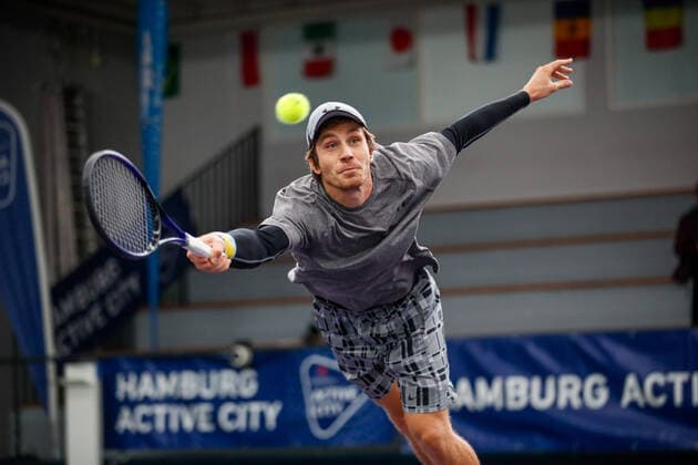 Sport Bilder des Tages SABANIN, Yan (RUS) Ranking: PRO 906 bei den FUTURE NORD - ITF World Tennis Tour - M25 am 19.10.2020 in Hamburg (Verbandshalle Hamburg), Deutschland