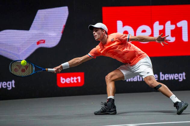 Im Bild: Daniel ALTMEIER (GER), Egor GERASIMOV (BLR) vs. Daniel ALTMEIER (GER), TENNIS, bett1HULKS Championship, 19.10.2020,
