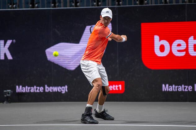 Im Bild: Daniel ALTMEIER (GER), Egor GERASIMOV (BLR) vs. Daniel ALTMEIER (GER), TENNIS, bett1HULKS Championship, 19.10.2020,
