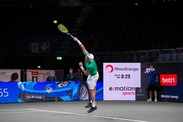 Im Steve JOHNSON (USA), Steve JOHNSON (USA) vs. Marin CILIC (CRO), TENNIS, bett1HULKS Championship, 19.10.2020, GER, TENNIS, ATP, Tennis Herren TOUR, bett1HULKS Championship, Steve JOHNSON (USA) vs. Marin CILIC (CRO), 19.10.2020 KOELN Copyright: xEibnerxPressefotox xBenjaminxSOELZERx EP_BSO