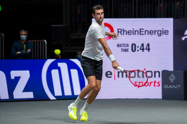 Im Marin CILIC (CRO), Steve JOHNSON (USA) vs. Marin CILIC (CRO), TENNIS, bett1HULKS Championship, 19.10.2020, GER, TENNIS, ATP, Tennis Herren TOUR, bett1HULKS Championship, Steve JOHNSON (USA) vs. Marin CILIC (CRO), 19.10.2020 KOELN Copyright: xEibnerxPressefotox xBenjaminxSOELZERx EP_BSO