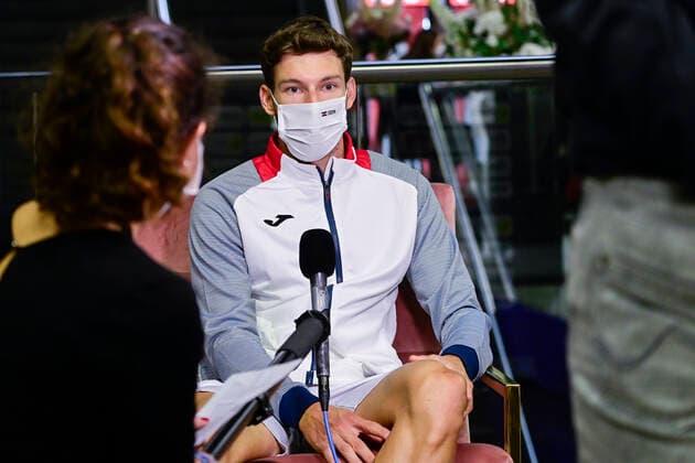 Sport Bilder des Tages Spanish Pablo Carreno Busta pictured during an interview ahead of the European Open Tennis ATP, Tennis Herren tournment, in Antwerp, Tuesday 20 October 2020. LAURIExDIEFFEMBACQ  x2567724x
