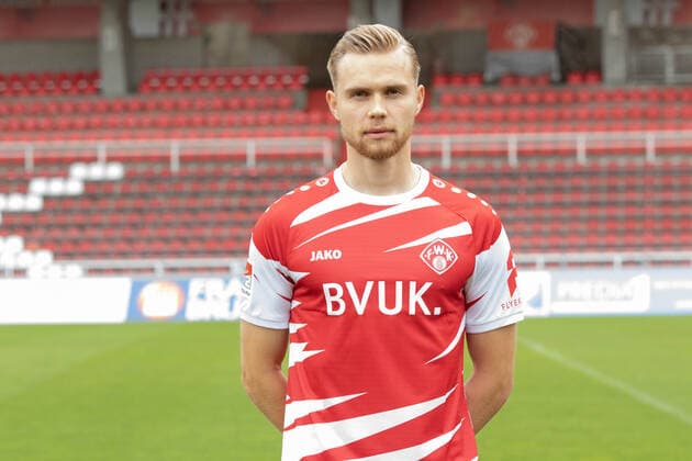 Lars Dietz, FC Würzburger Kickers, 2. Bundesliga, Porträttermin 2020 2021, Copyright: FWK HMBxMedia xHeikoxBecker