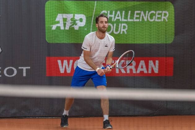 Tennis, Wolffkran Open 2020 Im Bild Constant LESTIENNE (FRA). Ismaning TC Ismaning Bayern Deutschland Copyright: Passion2Press MarkusxFischerx