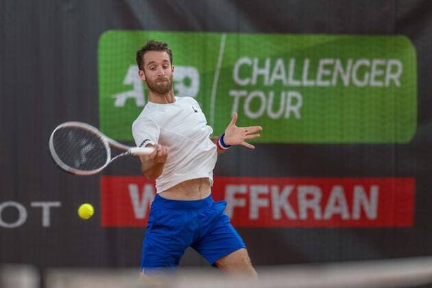 Tennis, Wolffkran Open 2020 Im Bild Constant LESTIENNE (FRA). Ismaning TC Ismaning Bayern Deutschland Copyright: Passion2Press MarkusxFischerx