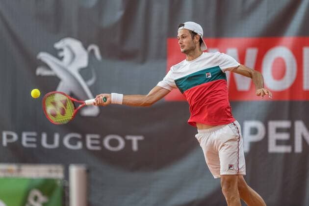 Tennis, Wolffkran Open 2020 Im Bild Juan Pablo FICOVICH (ARG). Ismaning TC Ismaning Bayern Deutschland Copyright: Passion2Press MarkusxFischerx
