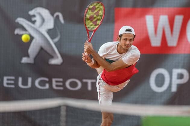 Tennis, Wolffkran Open 2020 Im Bild Juan Pablo FICOVICH (ARG). Ismaning TC Ismaning Bayern Deutschland Copyright: Passion2Press MarkusxFischerx