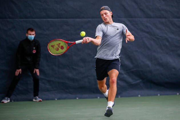 VAN RIJTHOVEN, Tim (NED) Ranking: PRO 345 bei den FUTURE NORD - ITF World Tennis Tour - M25 am 20.10.2020 in Hamburg (Verbandshalle Hamburg), Deutschland