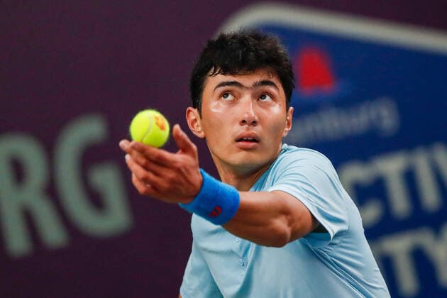 SULTANOV, Khumoyun (UZB) Ranking: PRO 321 bei den FUTURE NORD - ITF World Tennis Tour - M25 am 20.10.2020 in Hamburg (Verbandshalle Hamburg), Deutschland