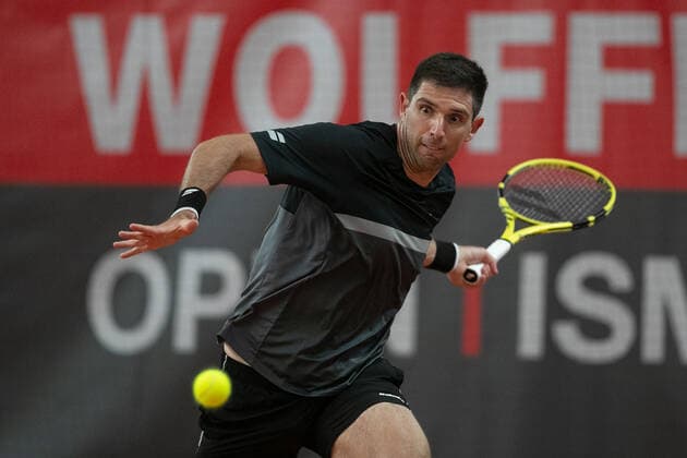 Federico Delbonis (ARG) Tennis - Wolffkran Open - ATP, Tennis Herren Challenger - TC Ismaning - Ismaning - Bavaria - Germany - 21 October 2020. Â Copyright: xJuergenxHasenkopfx