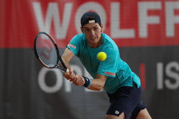 Marc-Andrea Huesler(SUI) Tennis - Wolffkran Open - ATP, Tennis Herren Challenger - TC Ismaning - Ismaning - Bavaria - Germany - 21 October 2020. Â Copyright: xJuergenxHasenkopfx